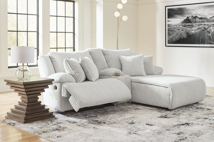 Top Tier - 3-Piece Reclining Sectional Sofa With Raf Chaise - Alloy by Ashley Furniture product image