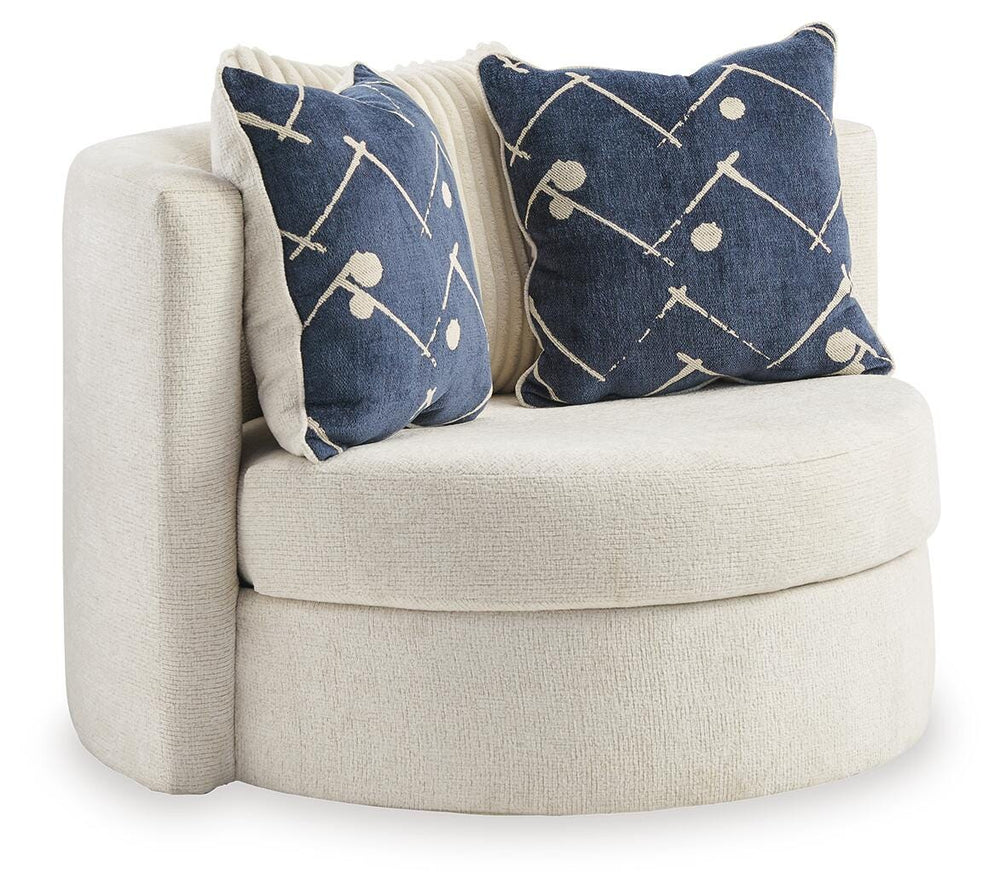 Padova Swivel Accent Chair - Beige (1)