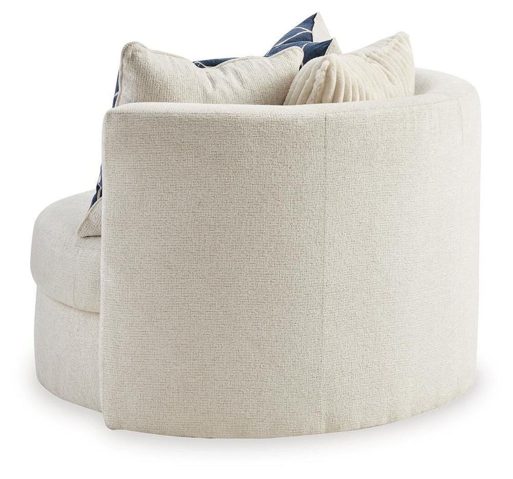 Padova Swivel Accent Chair - Beige (5)