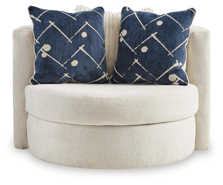 Padova Swivel Accent Chair - Beige (3)