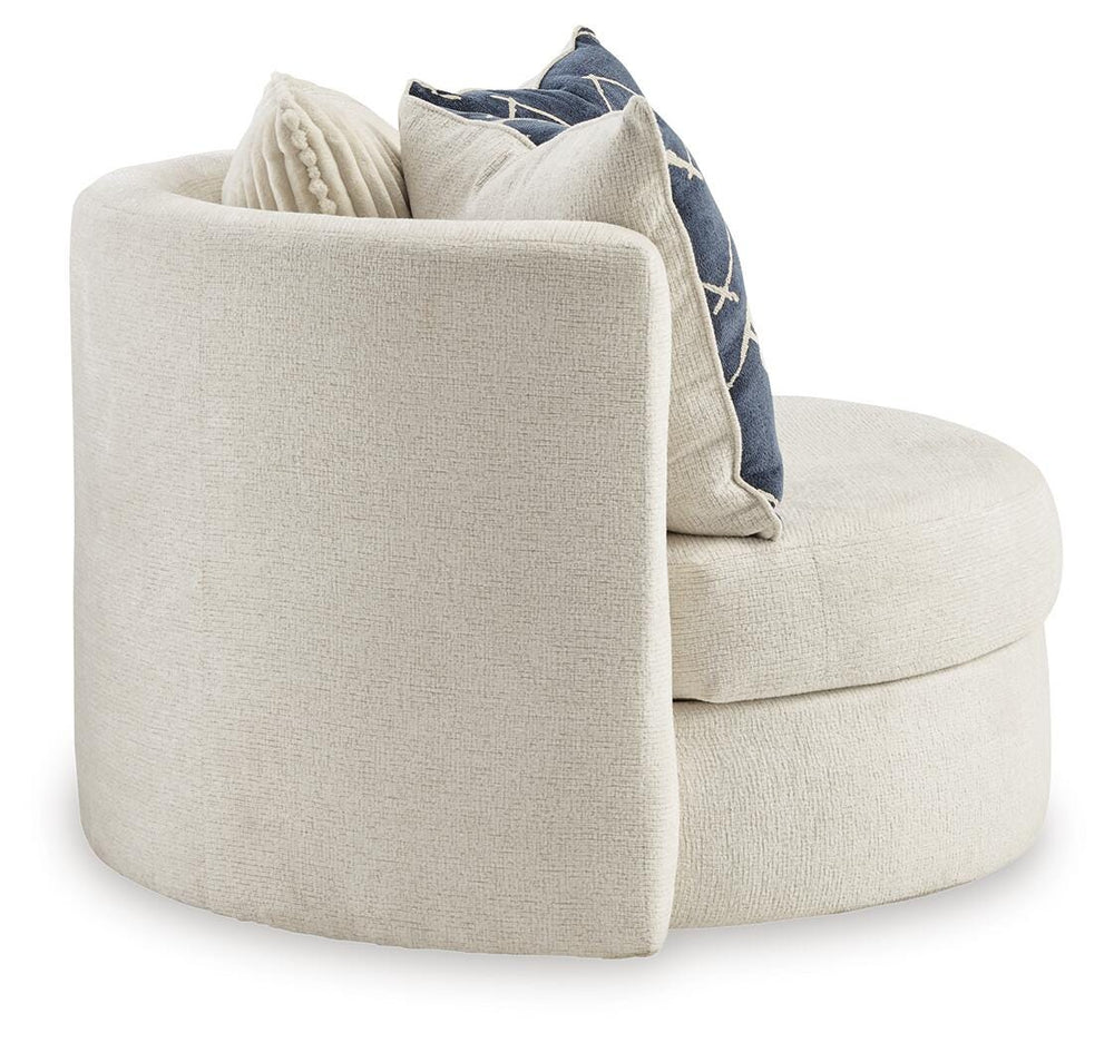 Padova Swivel Accent Chair - Beige (4)