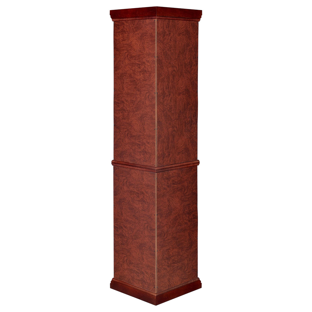 Coaster Furniture 3393 Appledale 6-shelf Corner Curio Display Cabinet Medium Brown