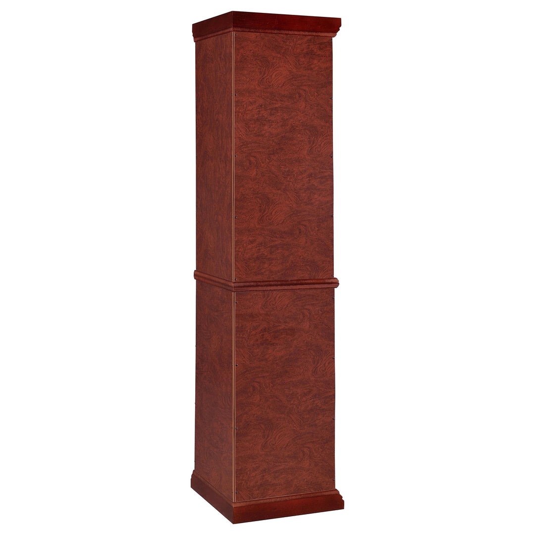 Coaster Furniture 3393 Appledale 6-shelf Corner Curio Display Cabinet Medium Brown