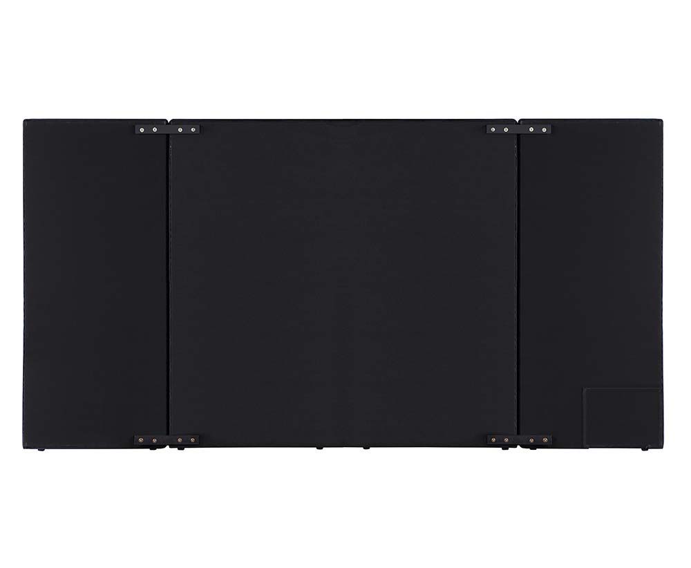 Damazy - Queen Bed - Black Velvet