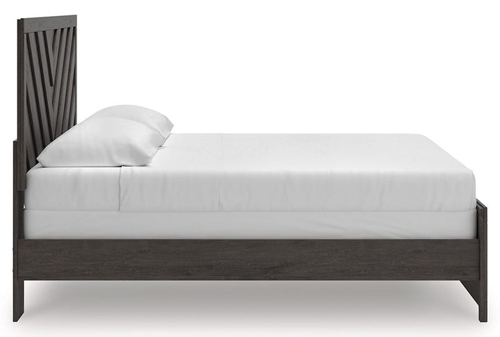 Prendonea - King Panel Bed - Charcoal by Ashley Furniture product image