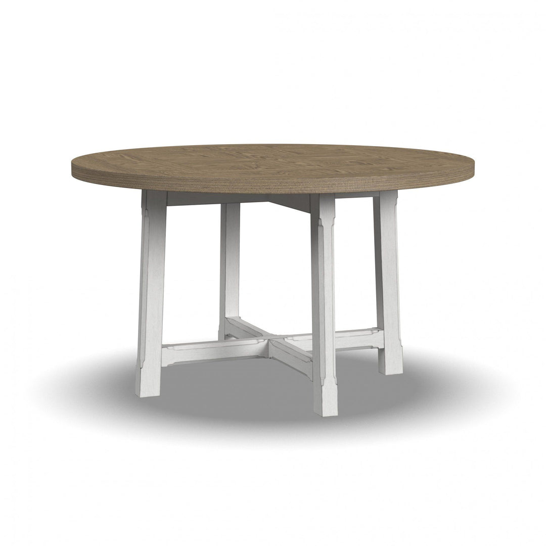 flexsteel-w1072-834-melody-round-dining-table-white