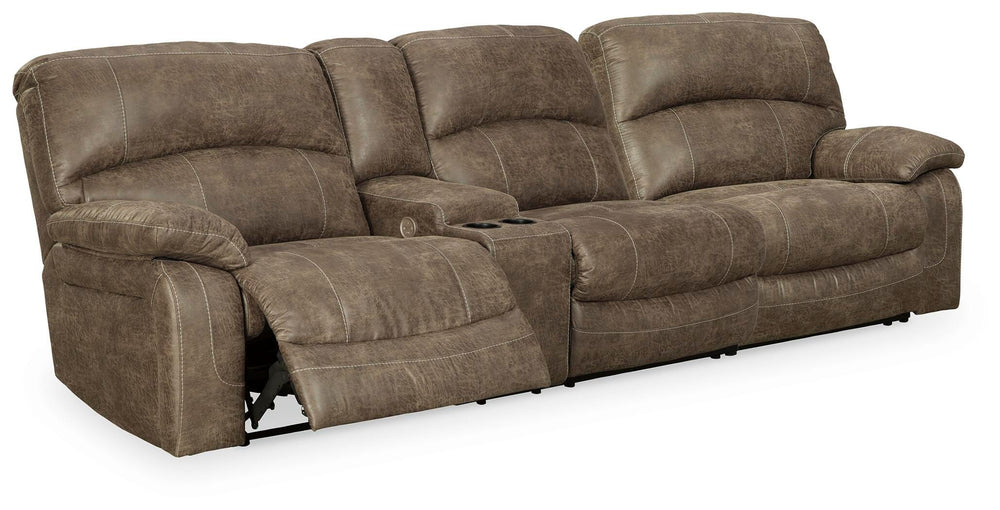 Segburg 2-Piece Power Reclining Sectional Sofa - Dark Brown (1)
