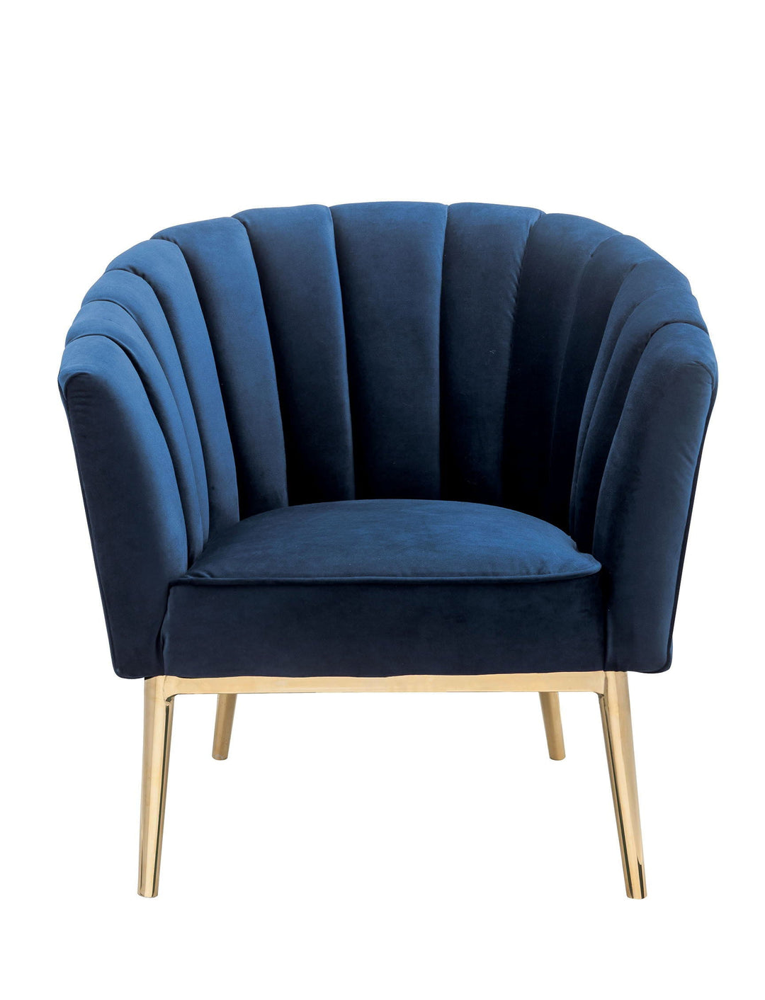Colla - Accent Chair - Midnight Blue / Gold