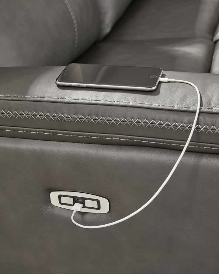 Bleckley - 6-Piece Power Reclining Sectional With LAF And RAF Recliners - Anchor by Ashley Furniture product image