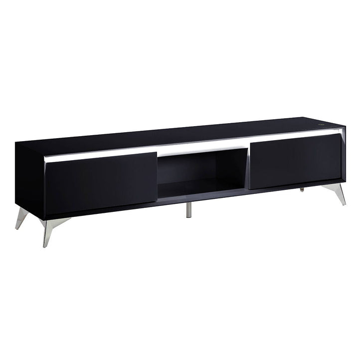 Raceloma - TV Stand - Black & Chrome