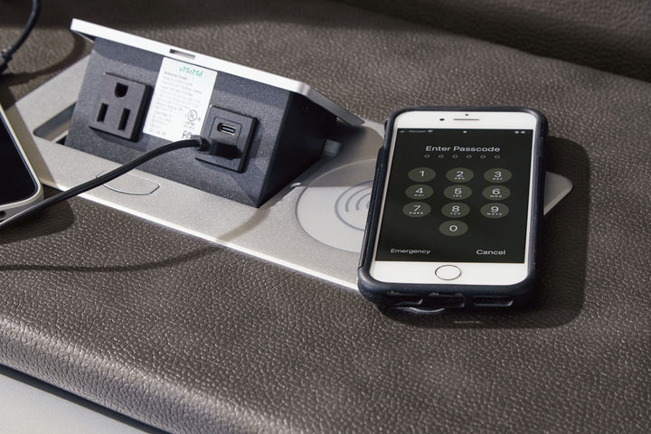 Fyne-Dyme - Power Reclining Sofa With Adj Headrest - Shadow