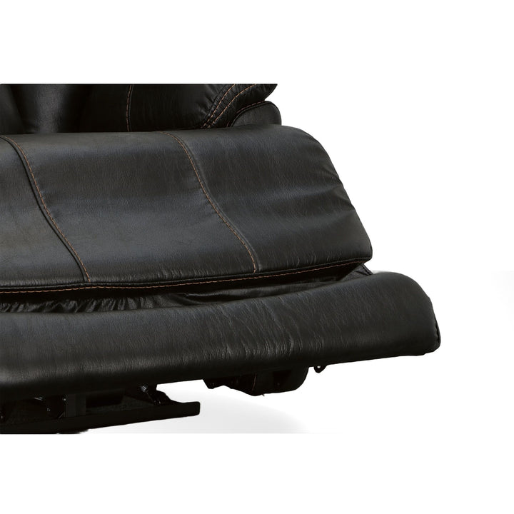 Clive Fabric Power Recliner with Power Headrest &amp; Lumbar in Peppercorn