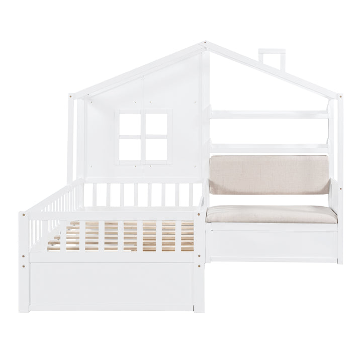 twin-size-house-bed-two-drawers-sofa-and-storage-shelf-white
