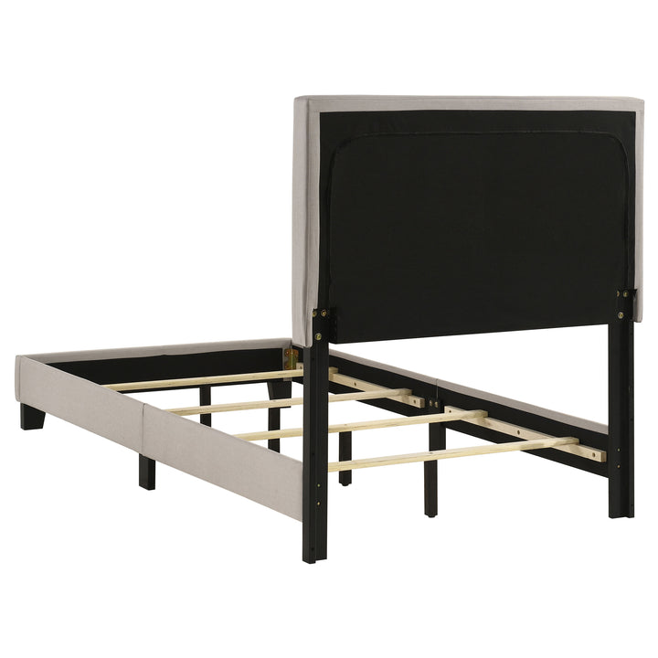Boyd - Upholstered Twin Panel Bed - Ivory