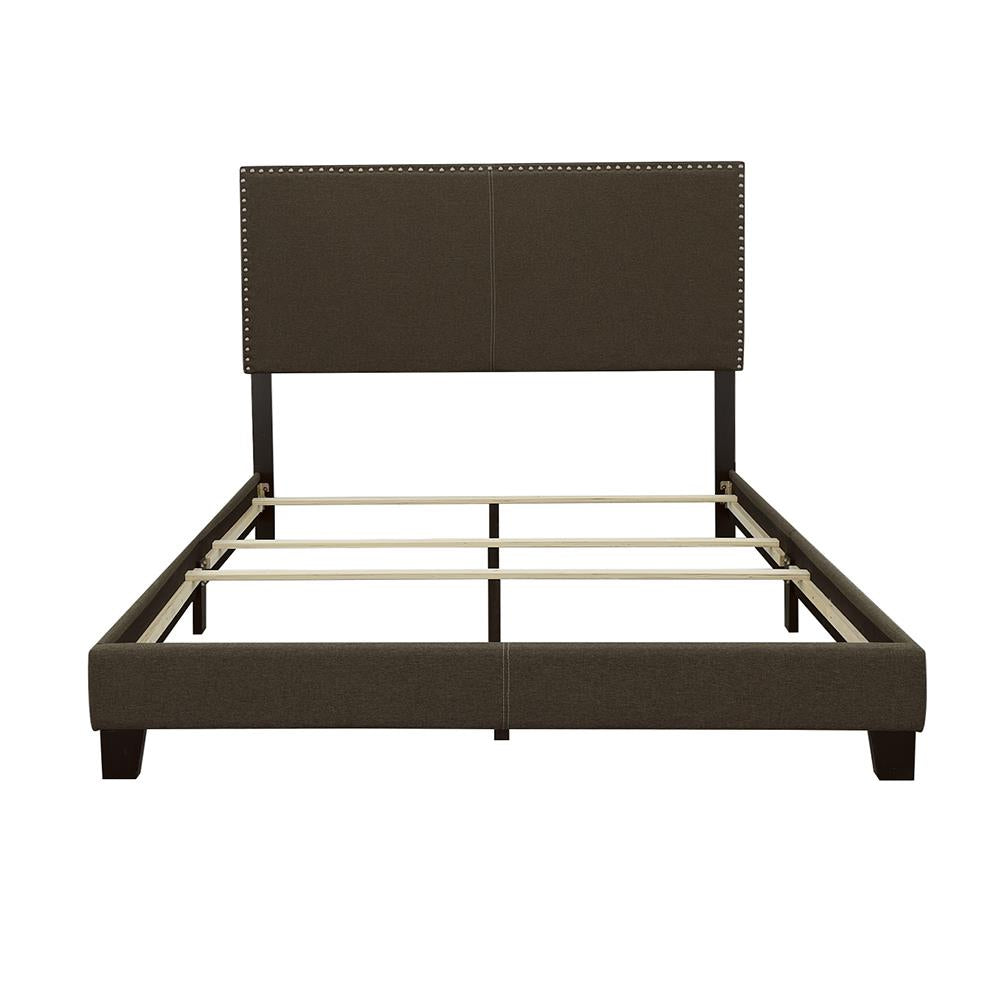 Coaster Furniture 350061Q Boyd Upholstered Queen Panel Bed Charcoal