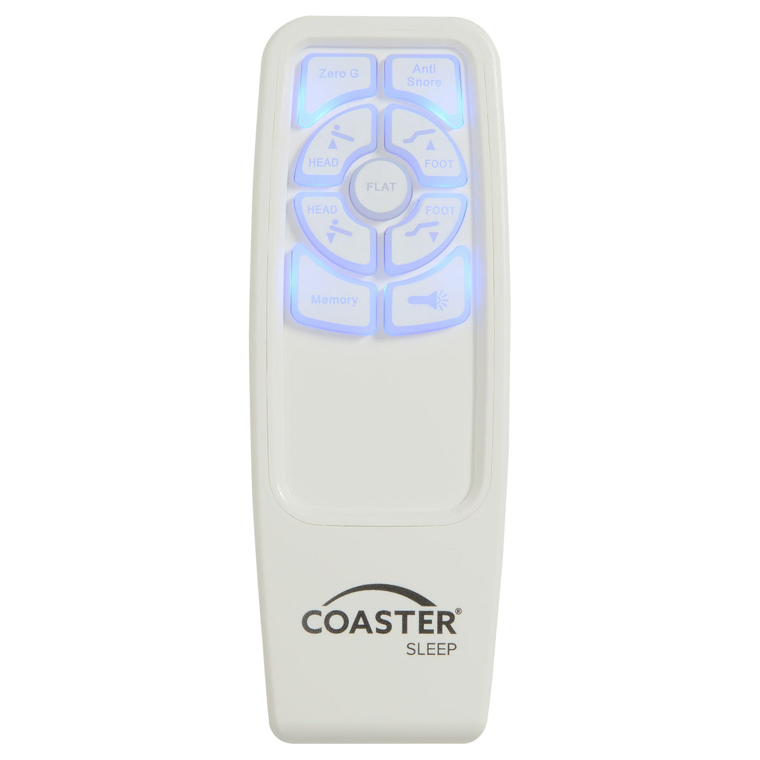 Coaster Furniture 350131KE Clara Eastern King Adjustable Bed Base Grey and Black