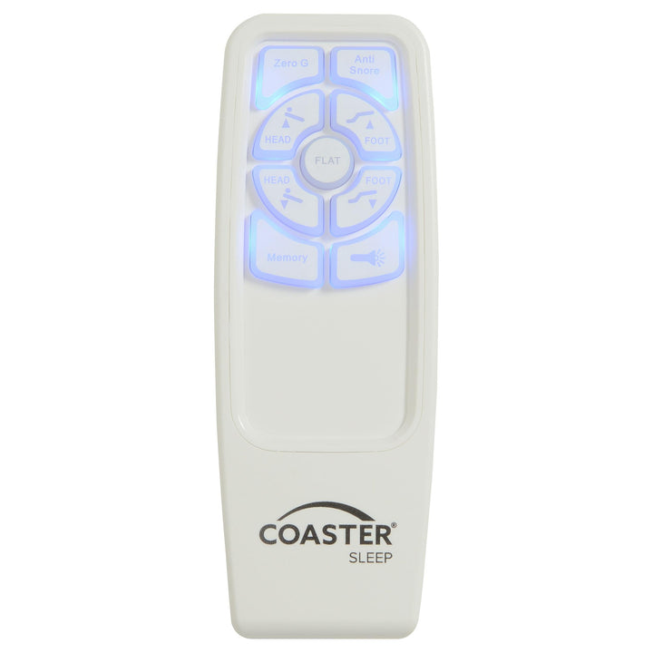 Coaster Furniture 350131KE Clara Eastern King Adjustable Bed Base Grey and Black