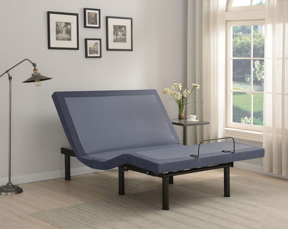 Clara - California King Adjustable Bed Base - Gray And Black