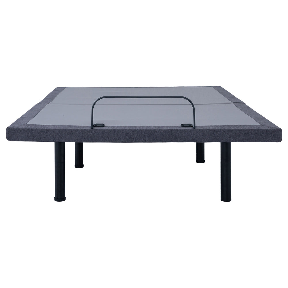 Clara - California King Adjustable Bed Base - Gray And Black