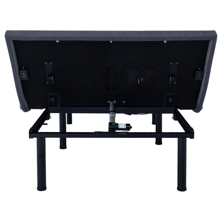 Coaster Furniture 350132Q Negan Queen Adjustable Bed Base Grey and Black