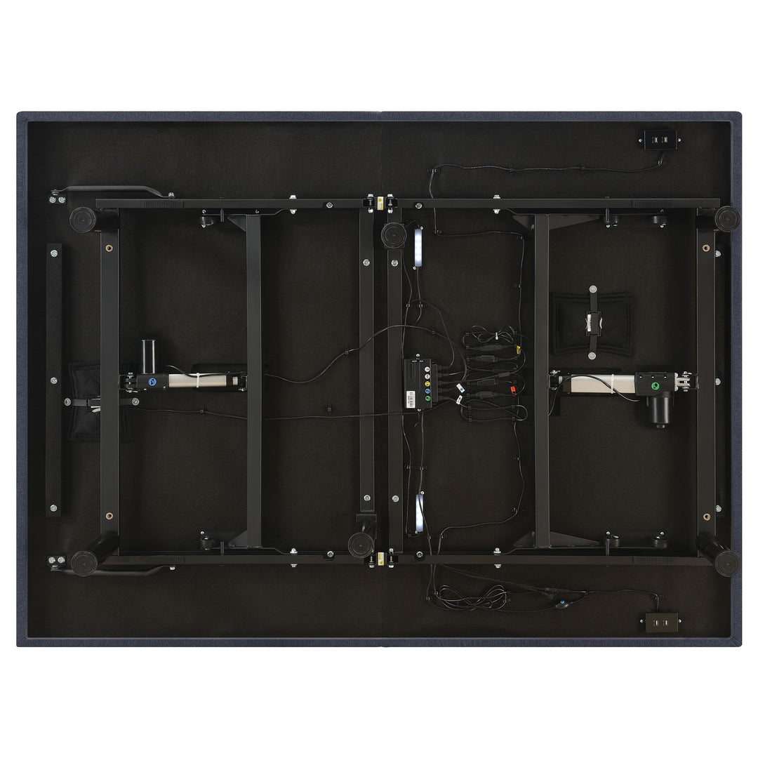 Coaster Furniture 350132Q Negan Queen Adjustable Bed Base Grey and Black