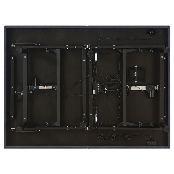 Coaster Furniture 350132Q Negan Queen Adjustable Bed Base Grey and Black