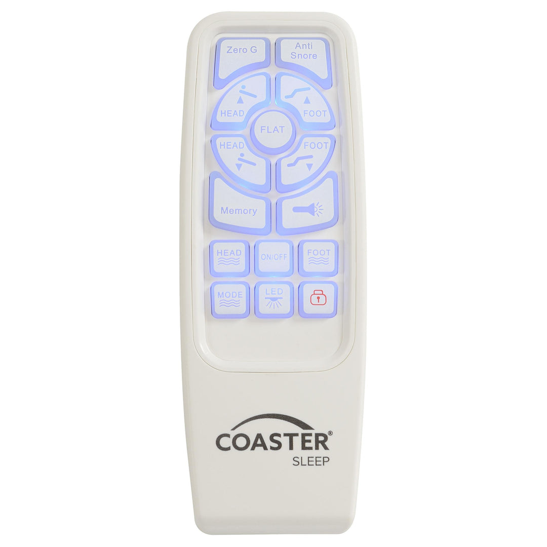 Coaster Furniture 350132Q Negan Queen Adjustable Bed Base Grey and Black