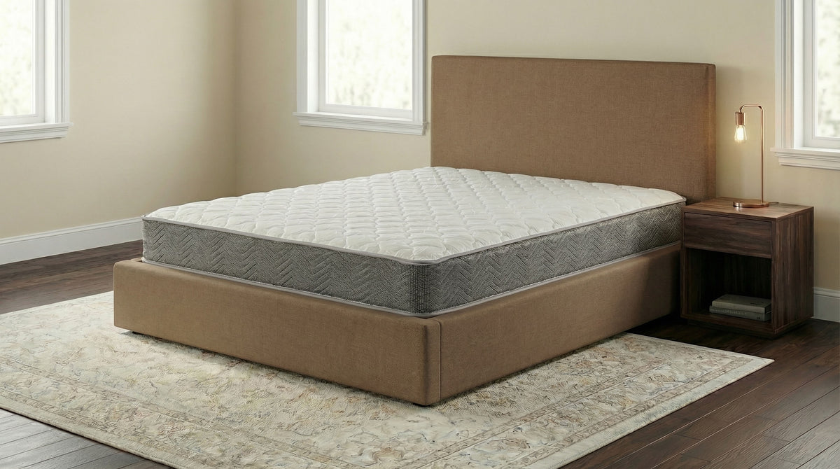 Quimby - 7" Full Innerspring Quilted Foam Mattress - White