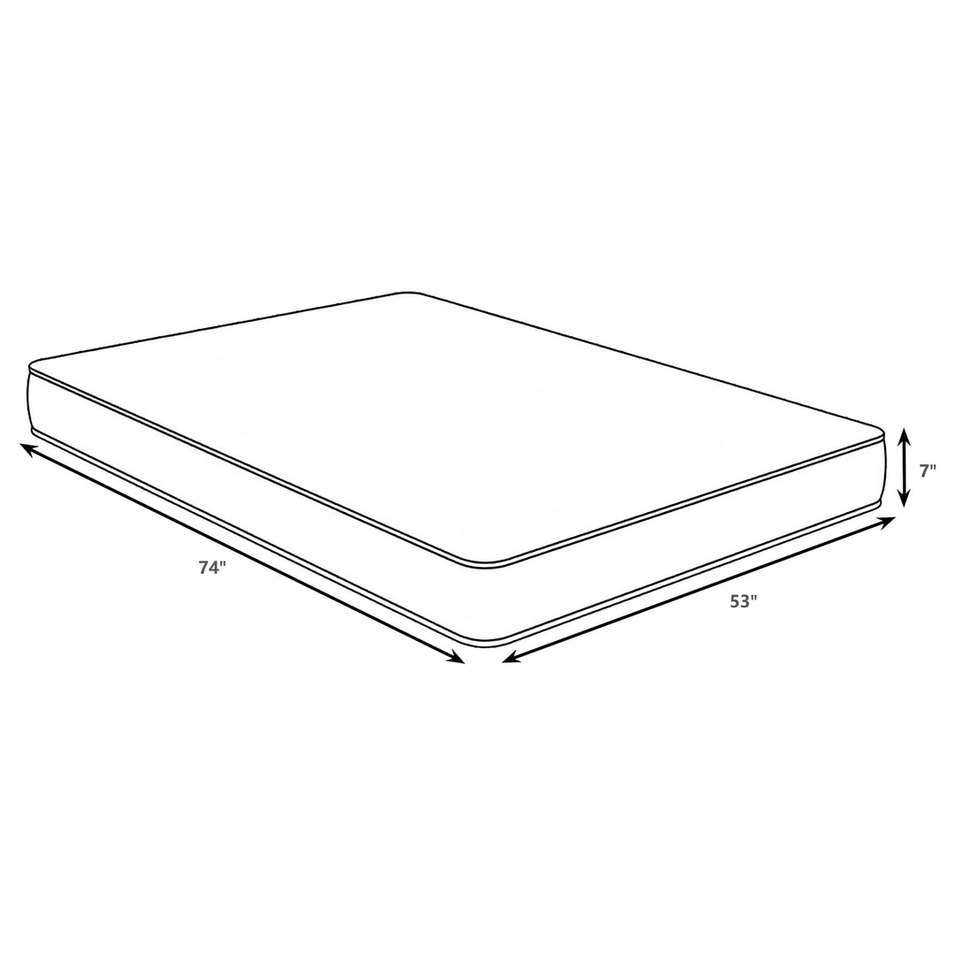 Quimby - 7" Full Innerspring Quilted Foam Mattress - White