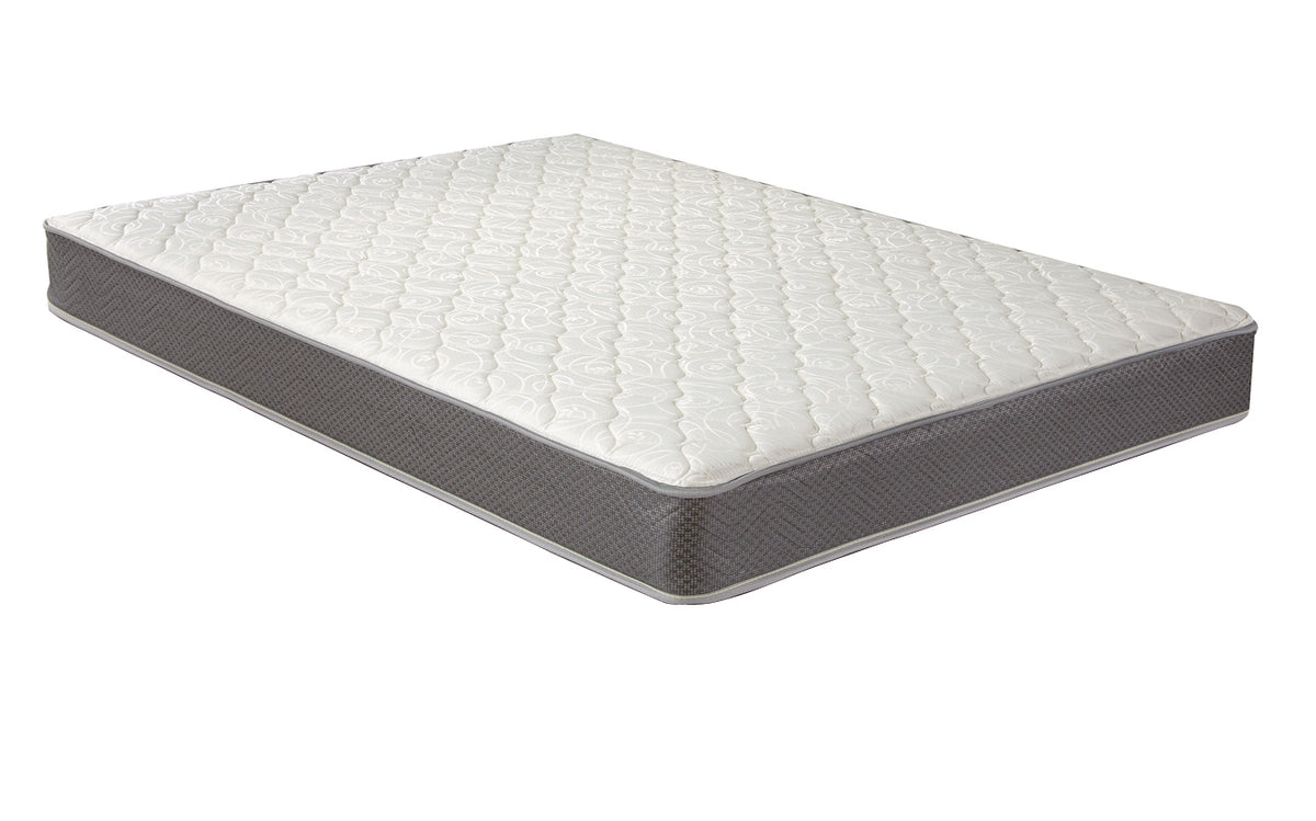 Quimby - 7" Twin Innerspring Quilted Foam Mattress - White