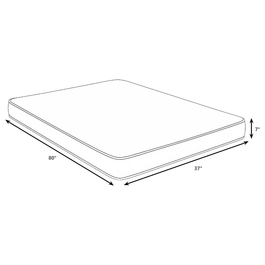 Kenyon - Twin Long Bamboo Cover Firm Foam Mattress - White