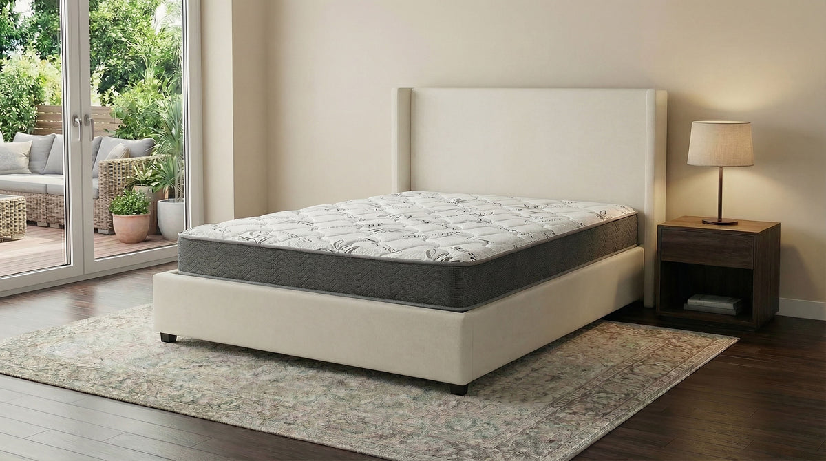 Kenyon - Twin Bamboo Cover Firm Foam Mattress - White
