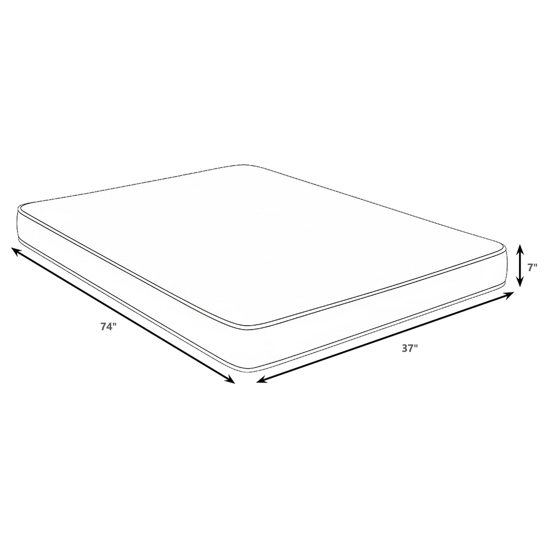 Kenyon - Twin Bamboo Cover Firm Foam Mattress - White