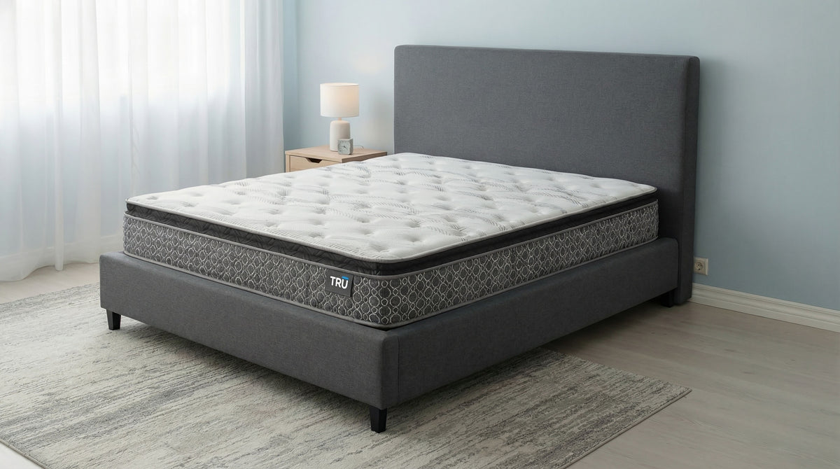 Hayes - Queen Pillow Top Memory Foam Hybrid Mattress - White