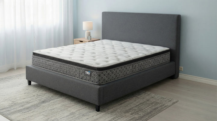 Hayes - Queen Pillow Top Memory Foam Hybrid Mattress - White