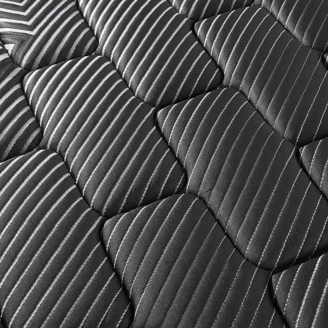 Montlake - Queen Cool Firm Memory Foam Hybrid Mattress - Black