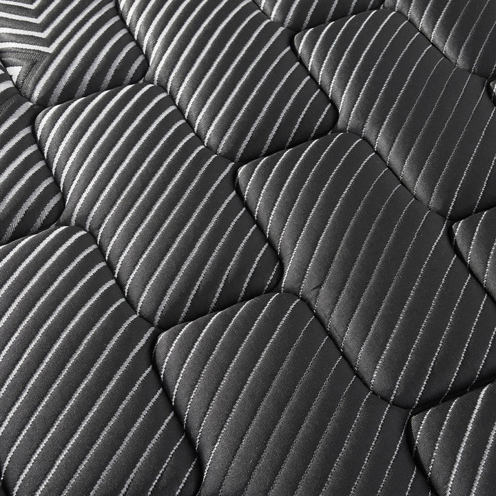 Montlake - Queen Cool Firm Memory Foam Hybrid Mattress - Black
