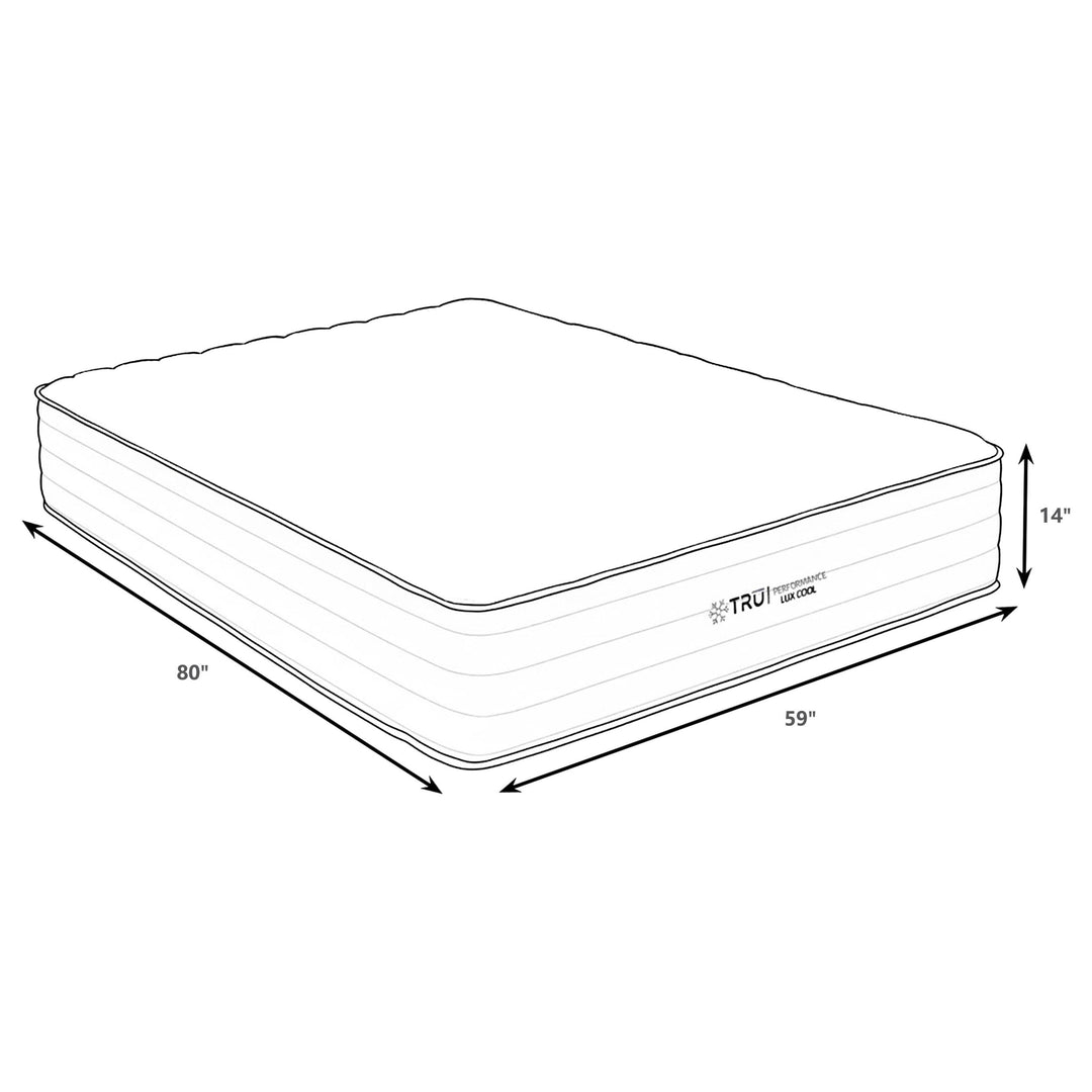 Montlake - Queen Cool Firm Memory Foam Hybrid Mattress - Black