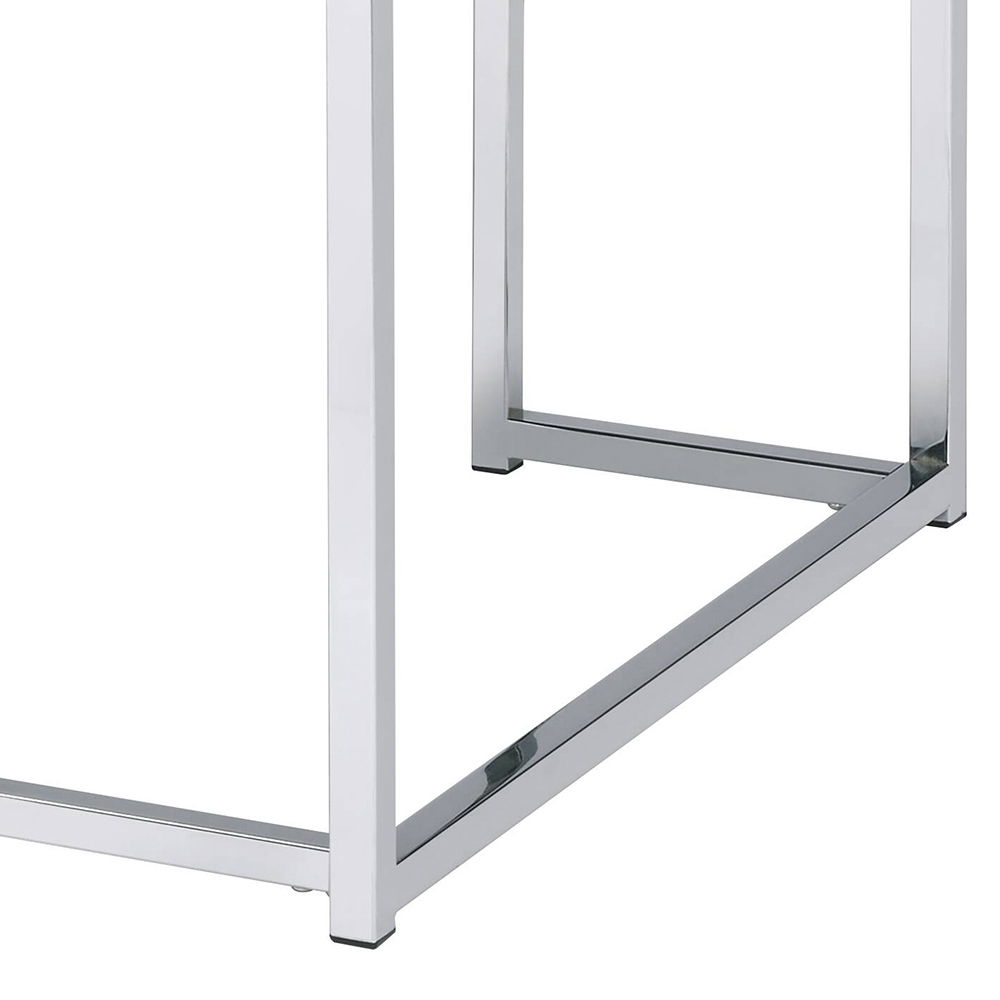 Chafik - Coffee Table - Natural Oak & Chrome