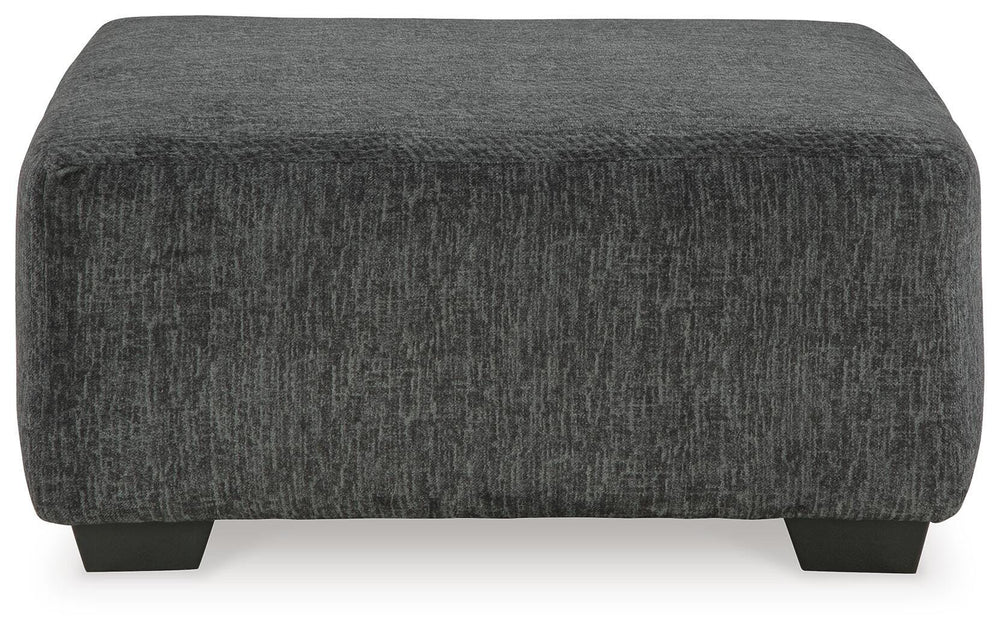 Biddeford Oversized Accent Ottoman - Black (3)