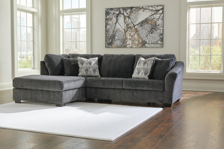 Biddeford 2-Piece Sectional with Chaise - Shadow (2)