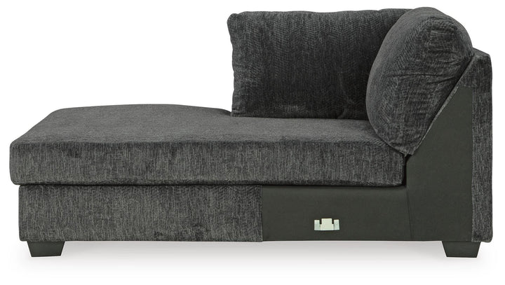 Biddeford 2-Piece Sectional and Oversized Swivel Accent Chair - Shadow (10)