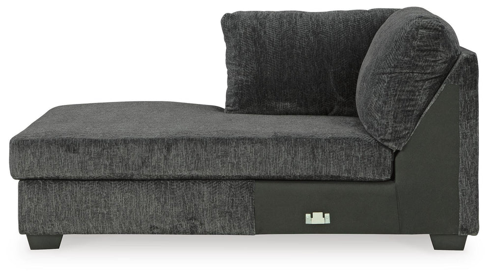 Biddeford 2-Piece Sectional and Oversized Swivel Accent Chair - Shadow (10)