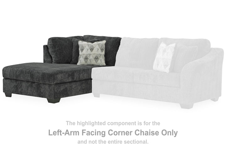 Biddeford 2-Piece Sectional and Oversized Swivel Accent Chair - Shadow (11)