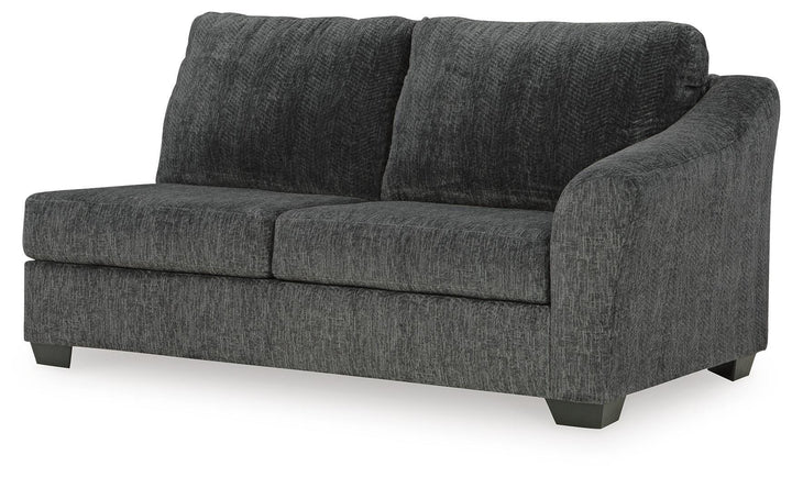 Biddeford 2-Piece Sectional and Oversized Swivel Accent Chair - Shadow (7)