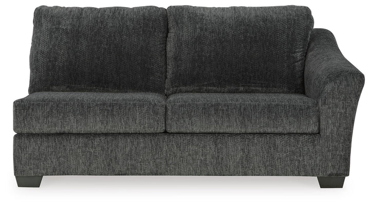 Biddeford 2-Piece Sectional and Oversized Swivel Accent Chair - Shadow (6)