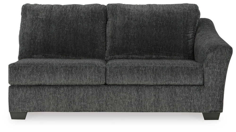 Biddeford 2-Piece Sectional and Oversized Swivel Accent Chair - Shadow (6)