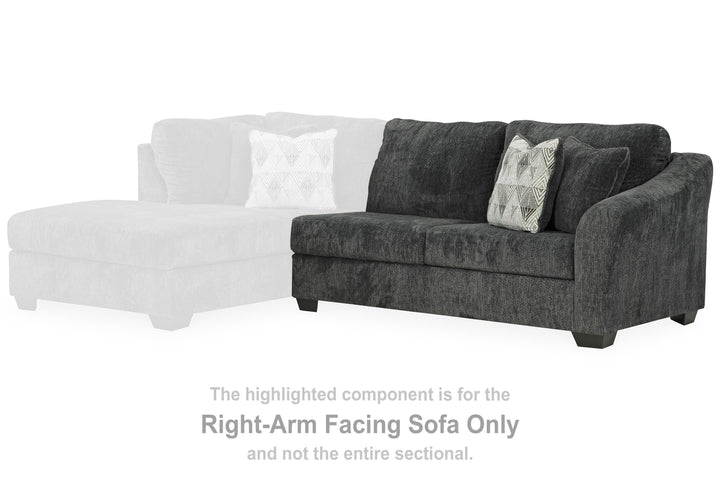 Biddeford 2-Piece Sectional and Oversized Swivel Accent Chair - Shadow (8)