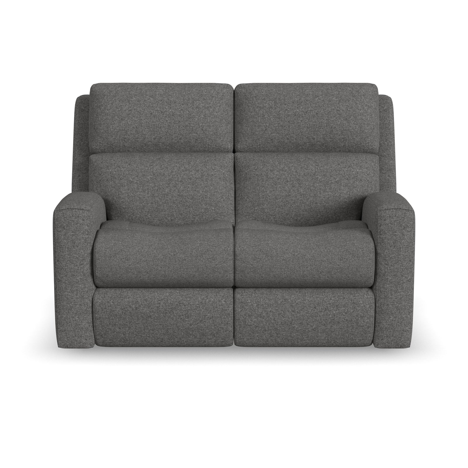 Score Power Reclining Loveseat With Power Headrests & Lumbar Dark Gray