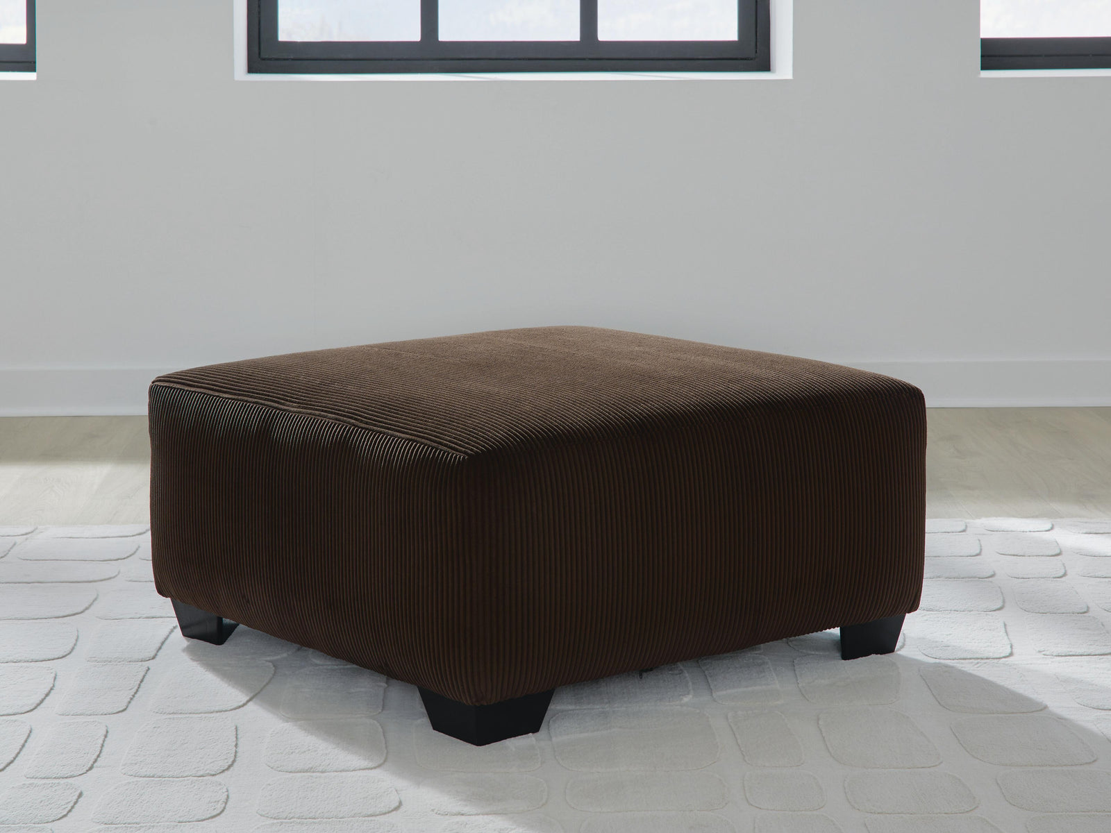 Kimlee Oversized Accent Ottoman - Dark Brown (2)